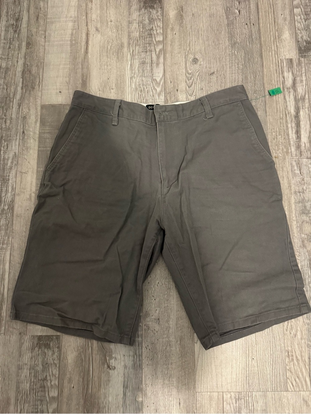 Dockers Men's Charcoal Flat-Front Shorts